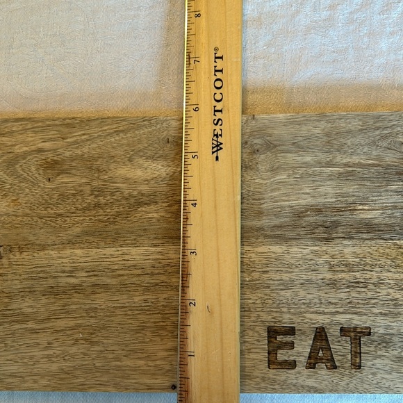 NWOT, Creative Co-Op Mango Wood “Eat Up” Cutting Board - Picture 5 of 5